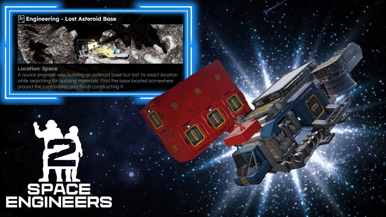 Ремонт затерянной базы на астероиде — прохождение игры Space Engineers 2 в режиме выживания, эпиз...