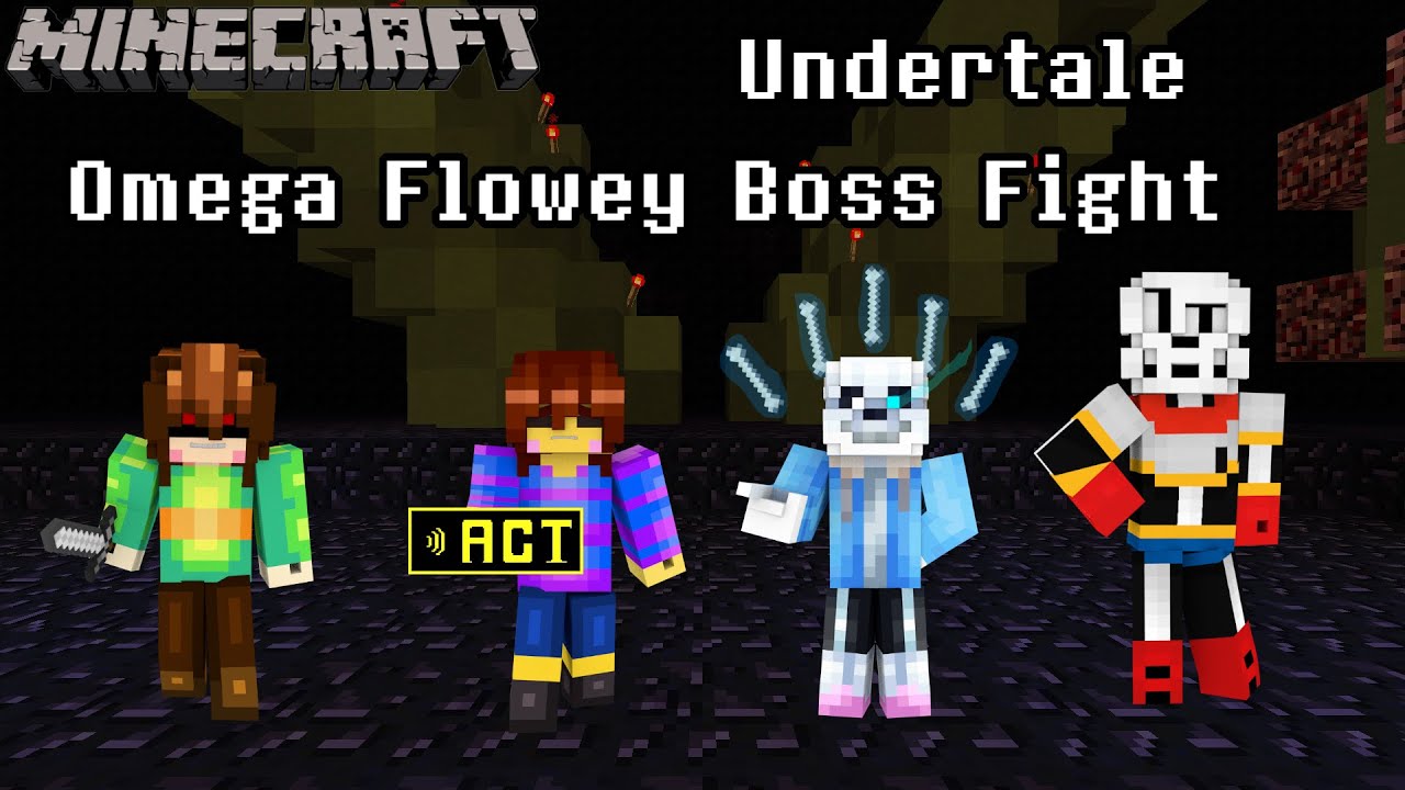 A Living Nightmare l Minecraft Omega Flowey Boss Fight