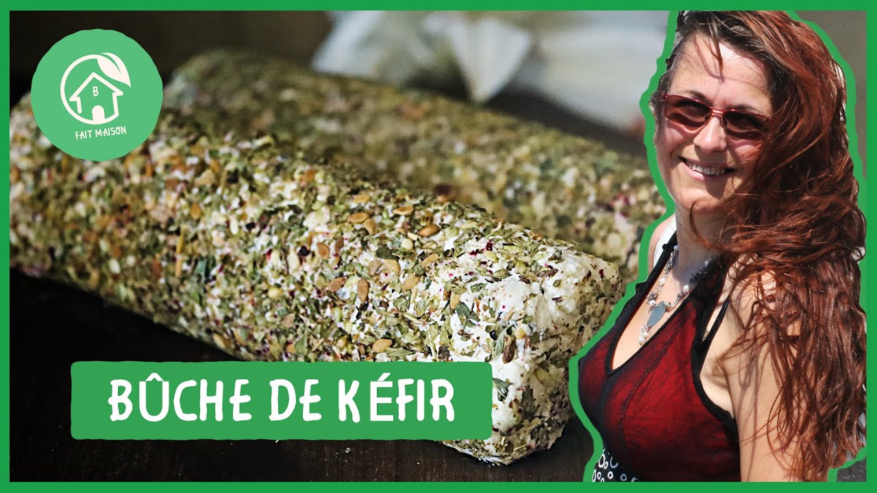 bûche faite avec du kéfir de lait, ici lait de chèvre #faitmaisonparclaudiab  #kéfir #kefir