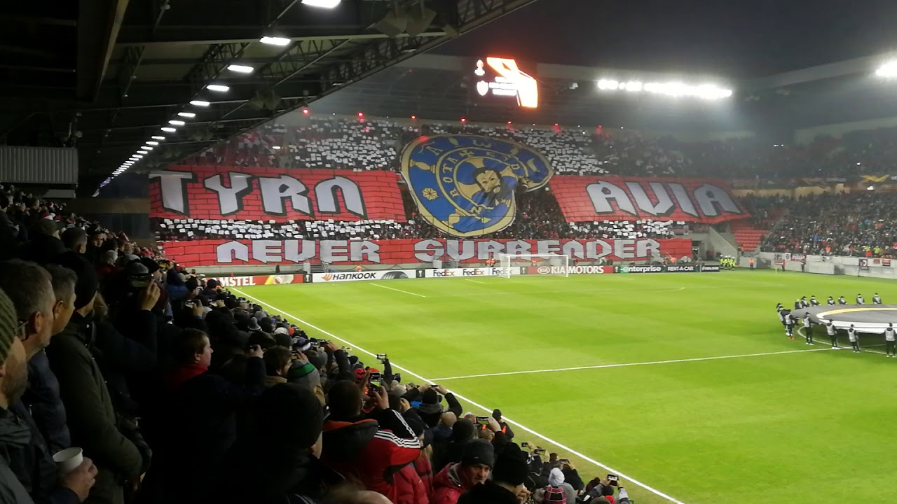 Opening choreo FC Spartak Trnava vs Fenerbahce SK 13.12.2018