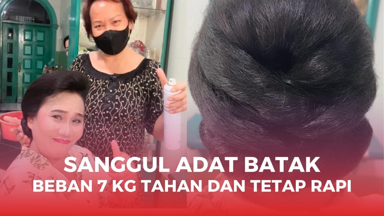 Sanggul Adat Batak Beban 7 kg Tahan dan Tetap Rapi.@Agustina Sembiring