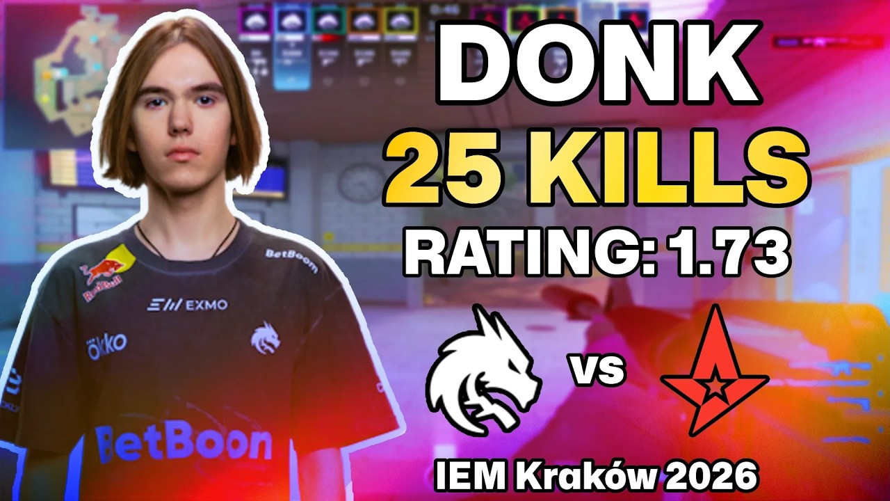 🔥 DONK POV: OVERPASS DESTRUCTION vs Astralis! | IEM Kraków 2026