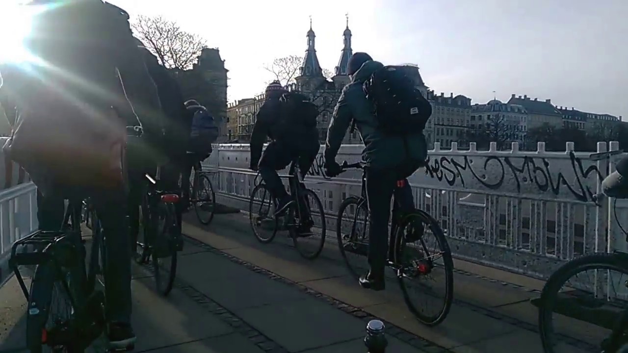 Copenhagen Morning Bicycle Rush Hour: Nørrebro to Ørestad North