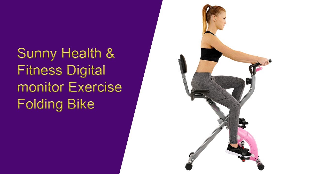 BEST Fitness Magnetic Folding Digital Exercise Bike 2020