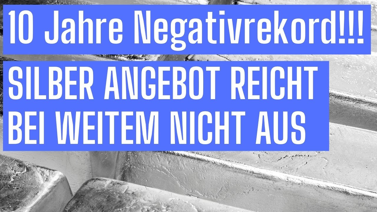 Riesen Silber Defizit! Dennoch explodiert der Preis nicht.