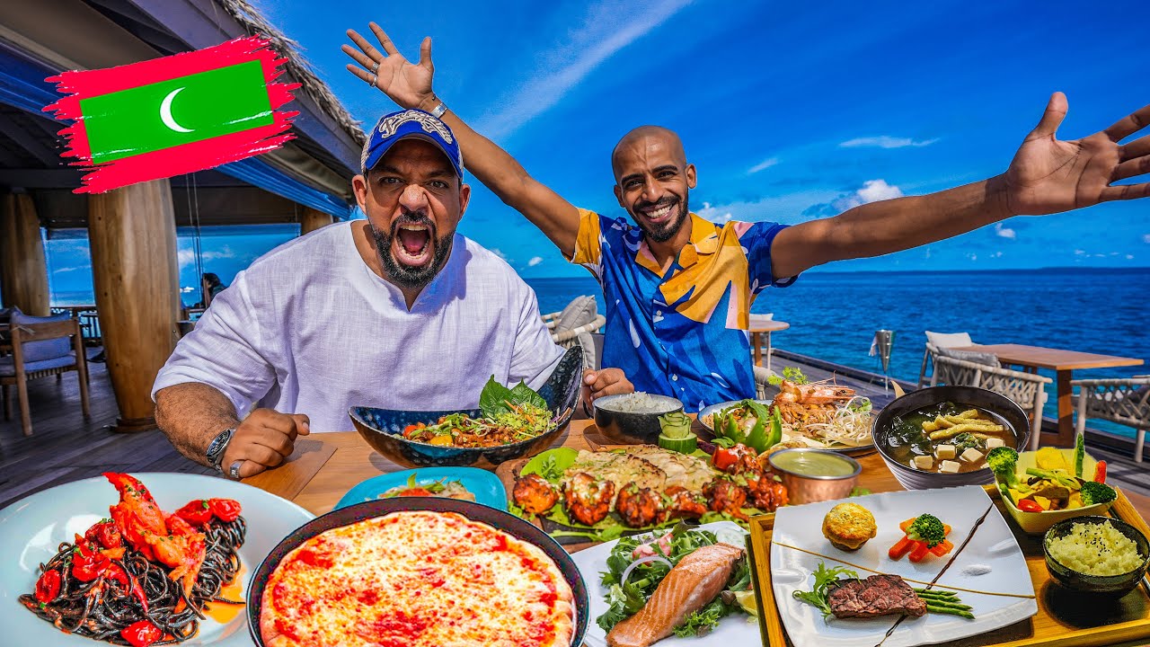 اكلنا في المالديف تحت البحر 🇲🇻 Under water Restaraunt In Maldives