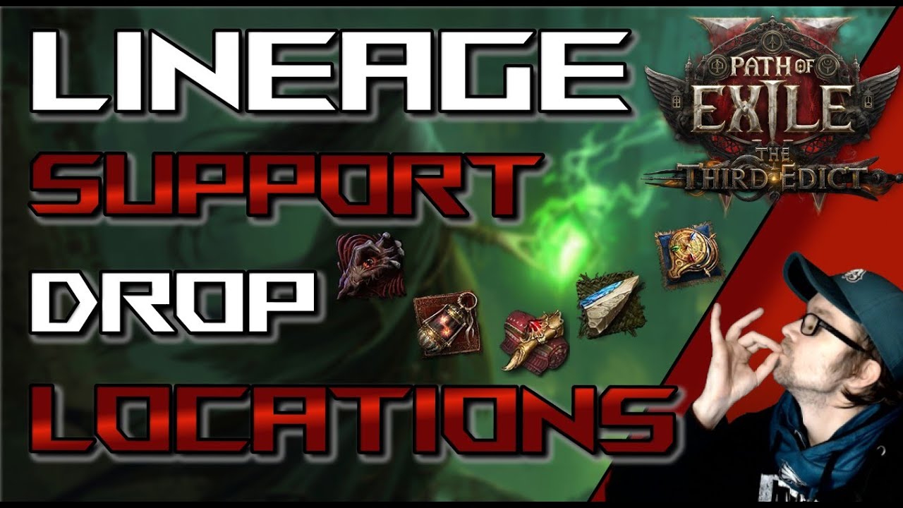 POE2 Guide: ALLE Lineage Support Gem Drop Locations | Path of Exile 2