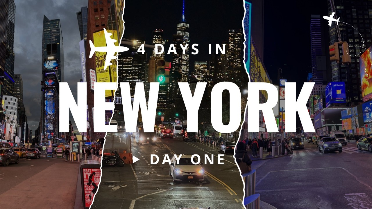NYC Travel Vlog Day 1 | Times Square, Night Bus Tour & First Impressions of New York City