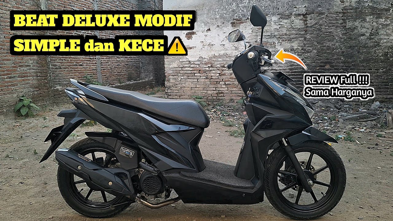 Review Full Modifikasi Beat Deluxe Hitam Terbaru | Beat Modifikasi Simple 2024