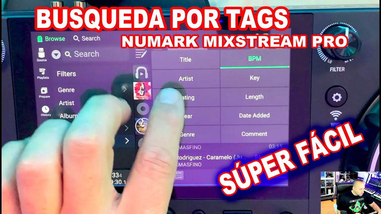APRENDE A USAR LA BUSQUEDA POR TAGS EN NUMARK MIXSTREAM PRO "ENGINE" (PRUEBAS Y REVIEWS) EN ESPAÑOL