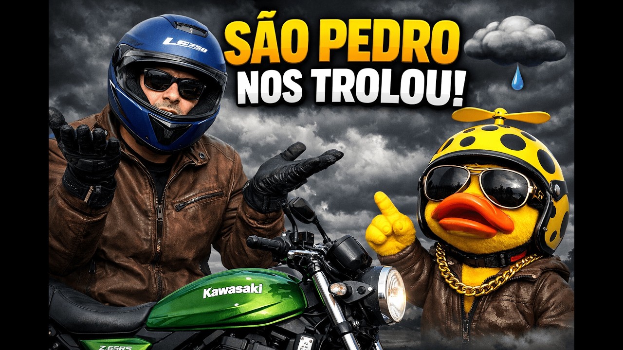 SÃO PEDRO NOS TROLOU! ⛅😅 Céu Fechado, Mas Nada de Chuva na Vinda pro Trabalho!