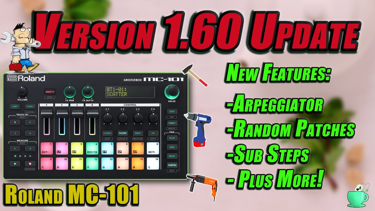 Roland MC-101 : Version 1.60 Update // New Features!