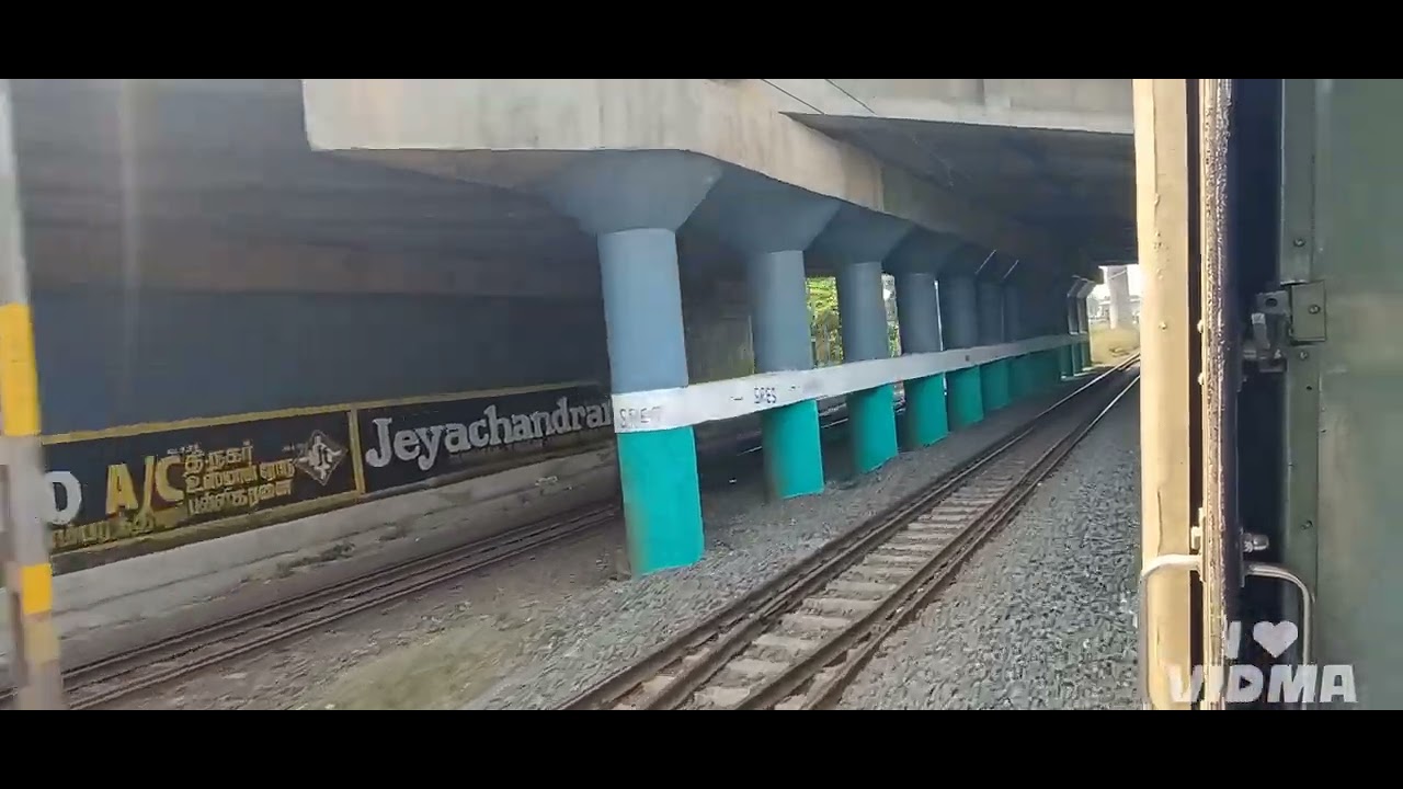 LOCAL E.M.U TRAIN JOURNEY VLOG FROM KODAMBAKKAM TO PAZAVANTHANGAL 
