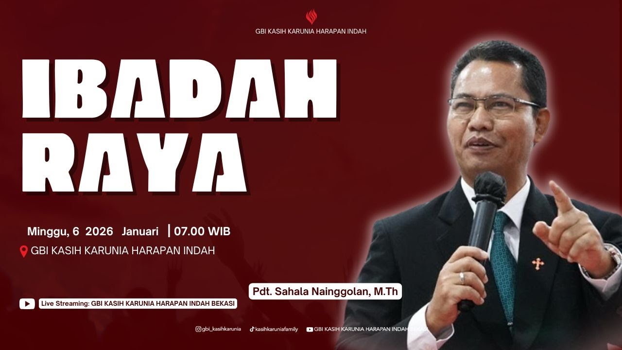 IBADAH RAYA I 11 Januari 2025 | Pdt. Sahala Nainggolan, M.Th