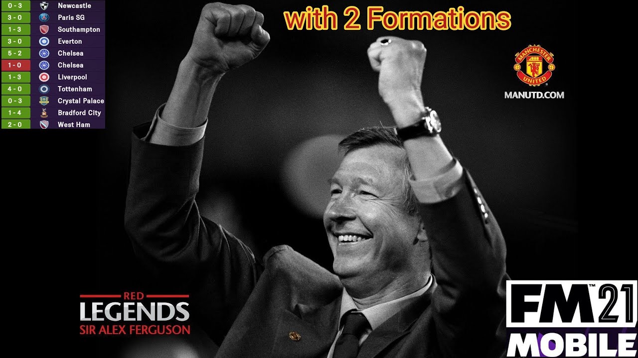 Sir Alex Ferguson Tactic Manchester United | Football Manager Mobile 2021