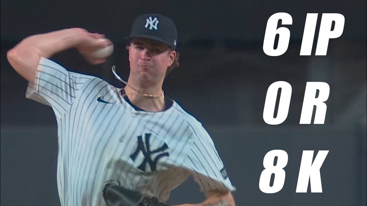 Cam Schlittler Throws 6 Shutout Innings with 8 Ks vs Nationals
