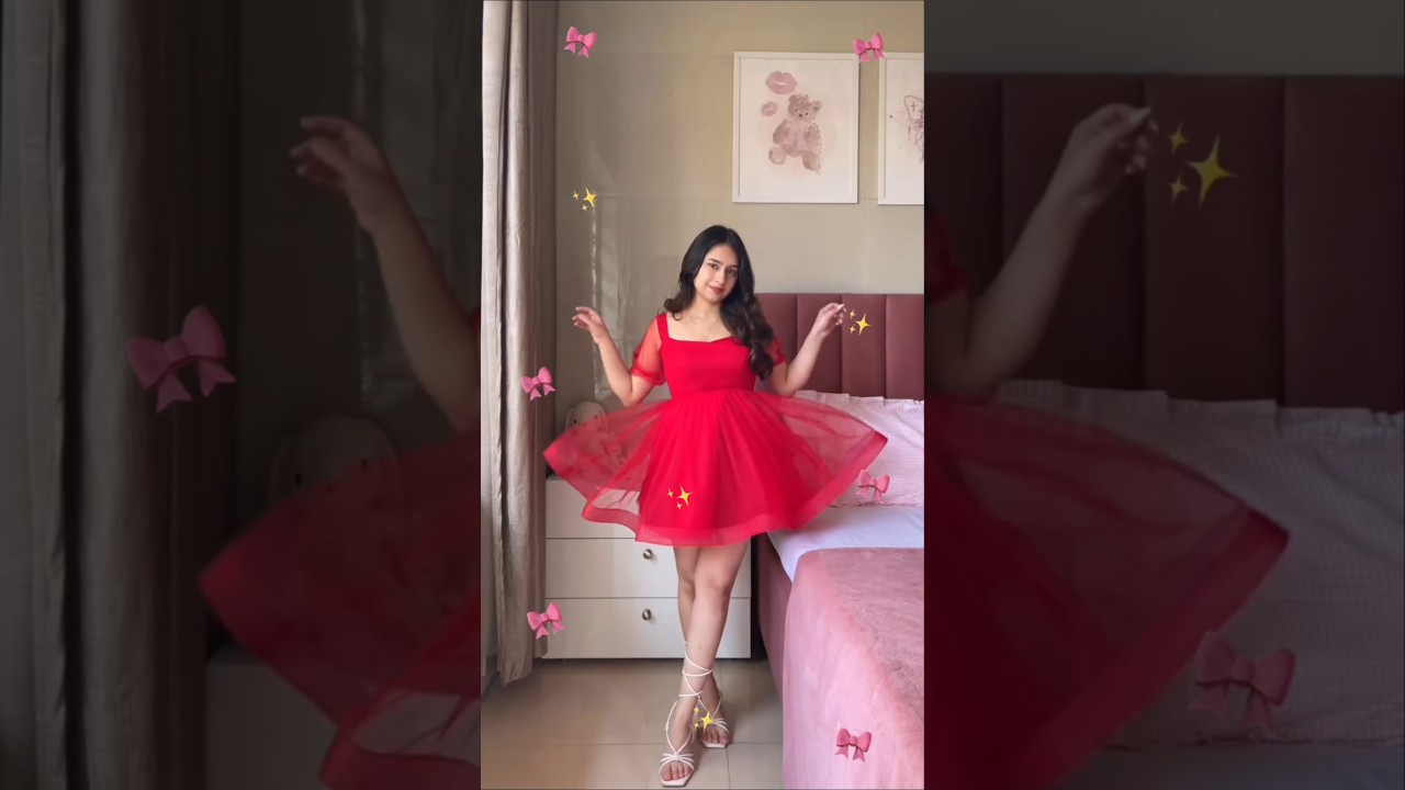 🦋Women mini dress #birthday #fashion #trending #frock #partywear #shorts #short #meesho #aru