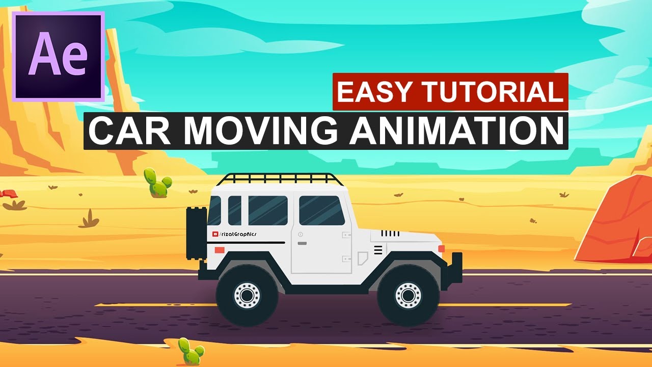Учебник по After Effects: простая анимация движения автомобиля в Adobe After Effects
