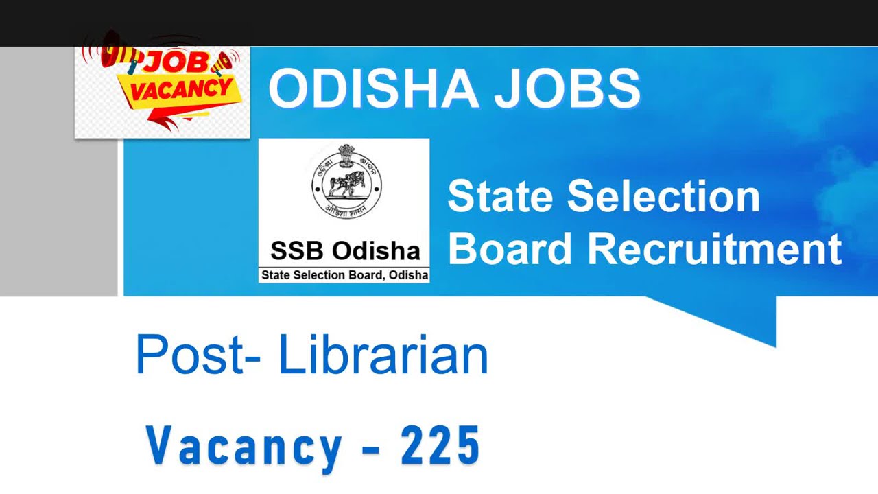 Odisha State Selection Board !! Librarian !! ଶୀଘ୍ର ଆବେଦନ କରନ୍ତୁ #odishajobs #jobs2026 #trendingjobs