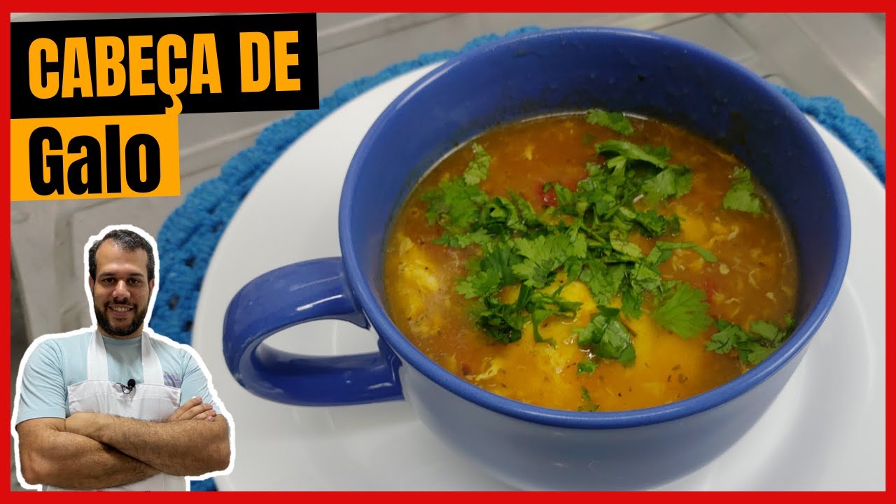 CABEÇA DE GALO - CALDO DE OVO - CALDO DA CARIDADE | BORA DE RECEITA