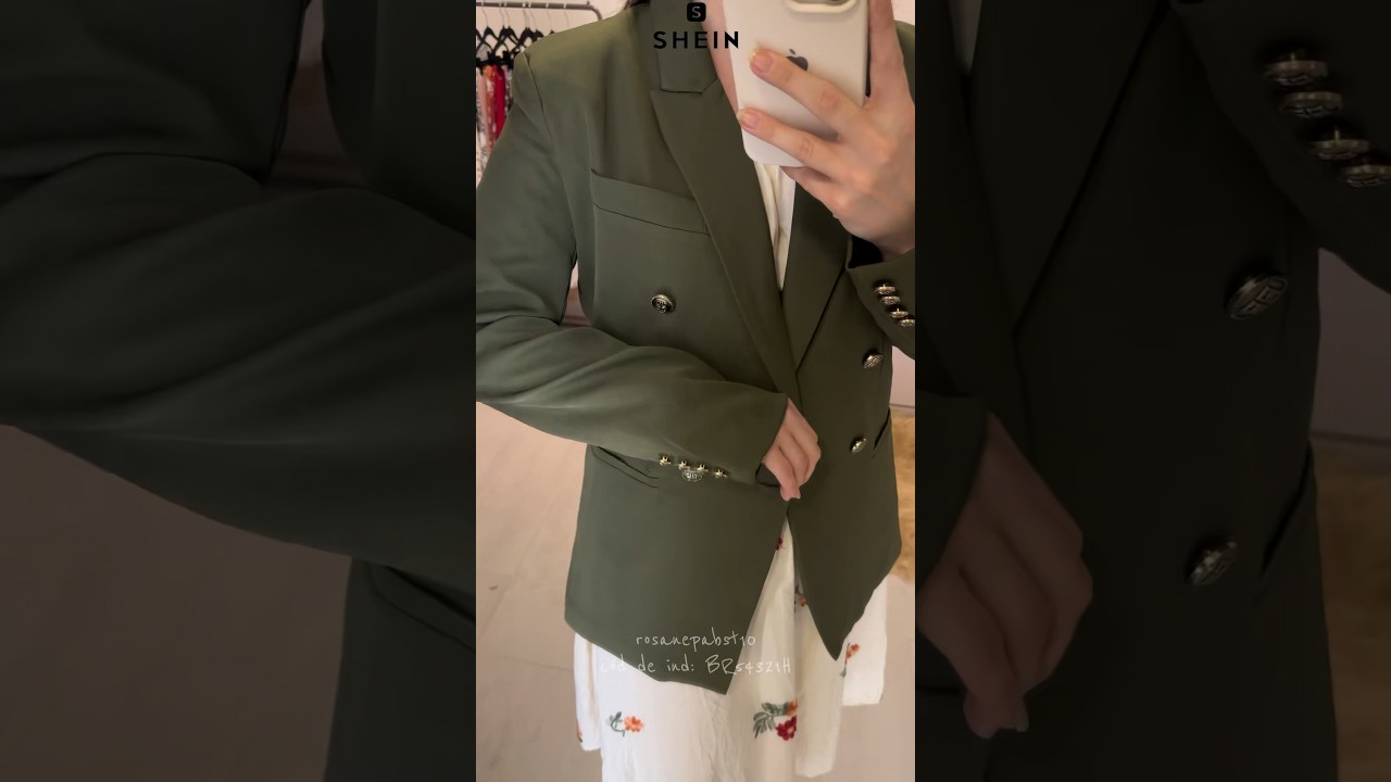 BLAZER VERDE MILITAR SHEIN