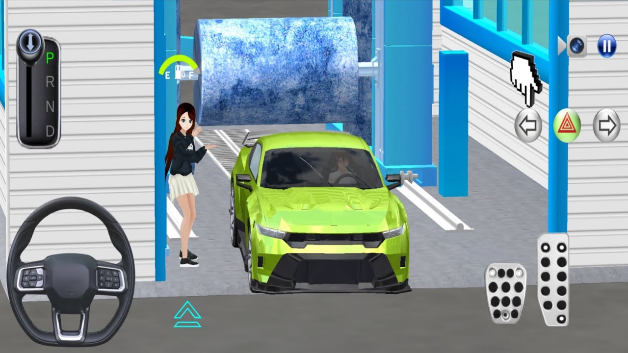 3D Driving Class # 75-  New Ford Mustang GTD Car Auto Repair Shop & Parking Garage -Android Gameplay