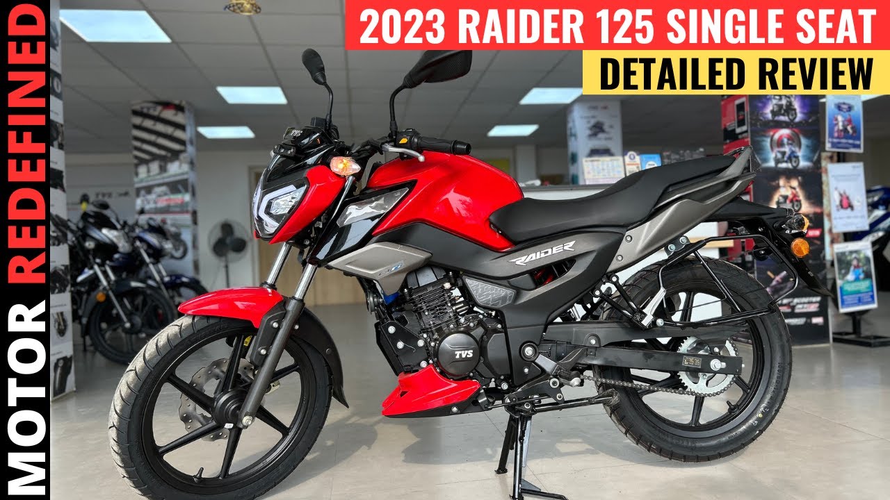 2023 TVS Raider 125 Single Seat E20 New Model Review | On Road Price, Features & Mileage.