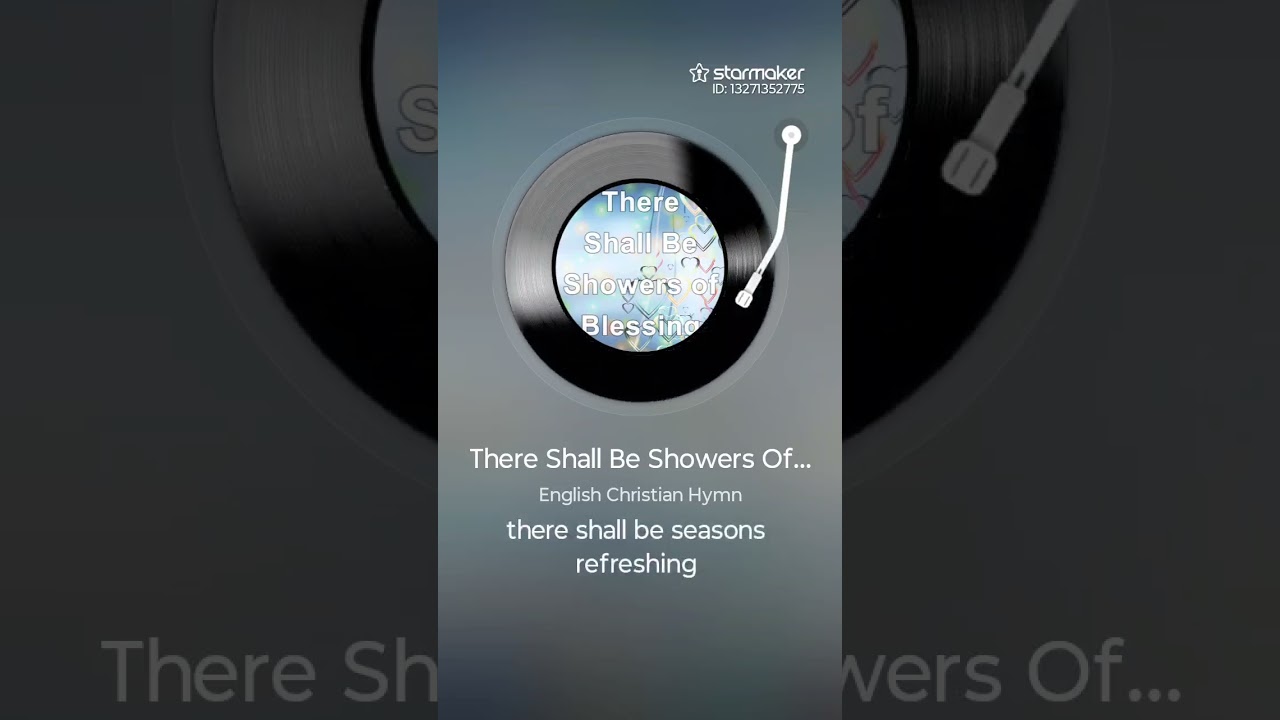 Showers of blessings 
