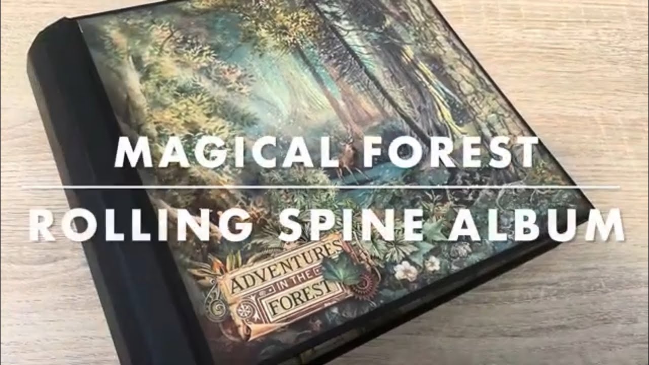 Rolling Spine Album using Magical Forest by @Stamperiainternational