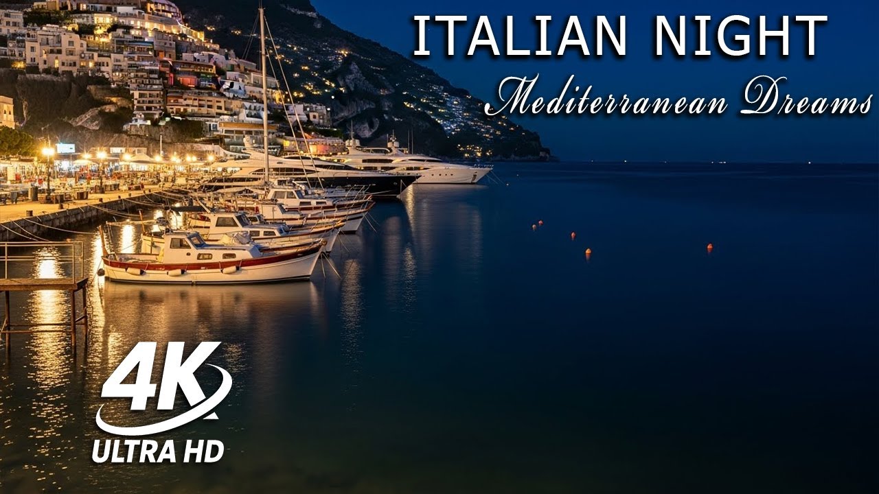 AmalfiGlowBossa – Italian Bossa Nova Night | Luxury Lounge Music 4K