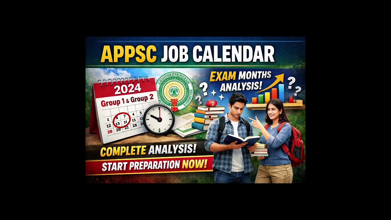 ✅️✅️🎯🎯APPSC 2026 JOB CALENDAR GROUP 1,2 PRELIMS AND MAINS DATE (ANALYSIS ONLY)