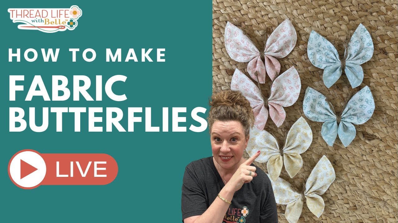 How to Make Pretty Fabric Butterflies!