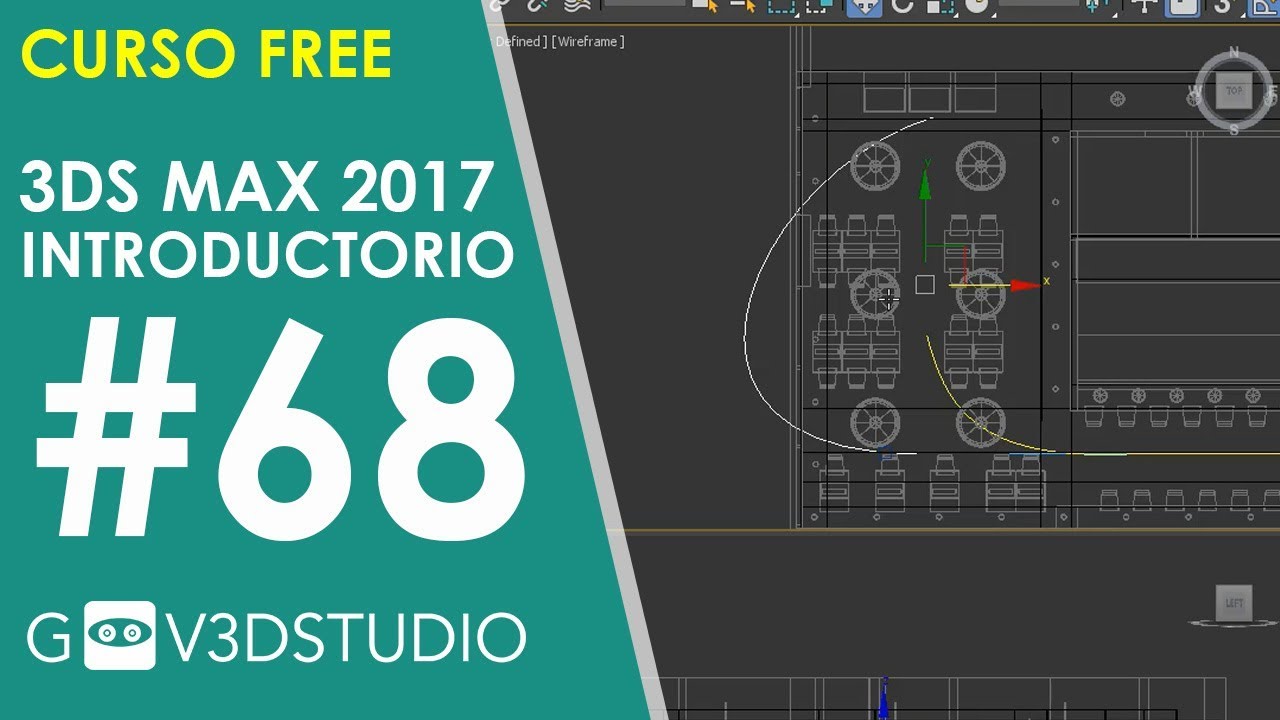 Aprende 3ds Max 2017 desde Cero 68 Animación de cámaras a lo largo de una ruta basada en Spline