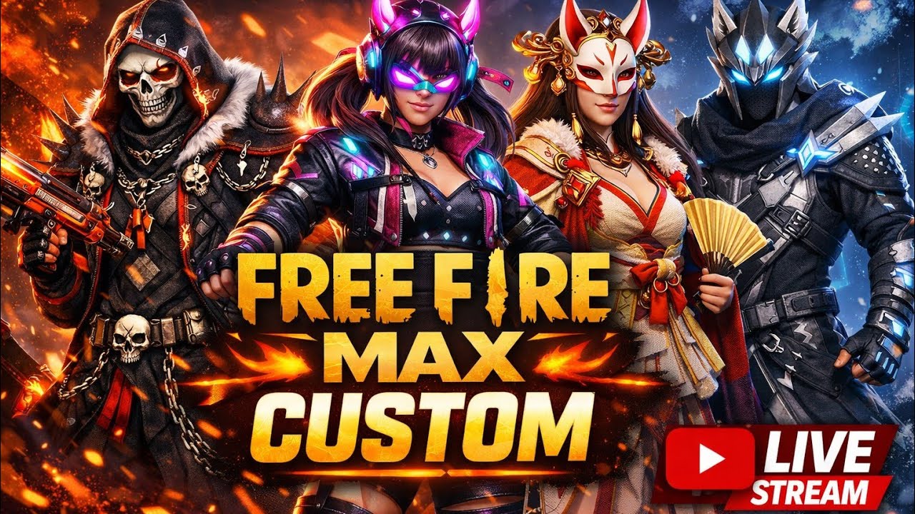 🚀 Free Fire MAX Custom Match | Unlimited Fun | LIVE