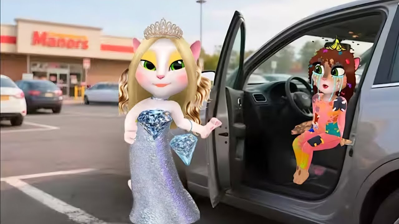 Will the rich lady adopt the poor girl or make fun of her? My talking Angela'm 2 & 1 