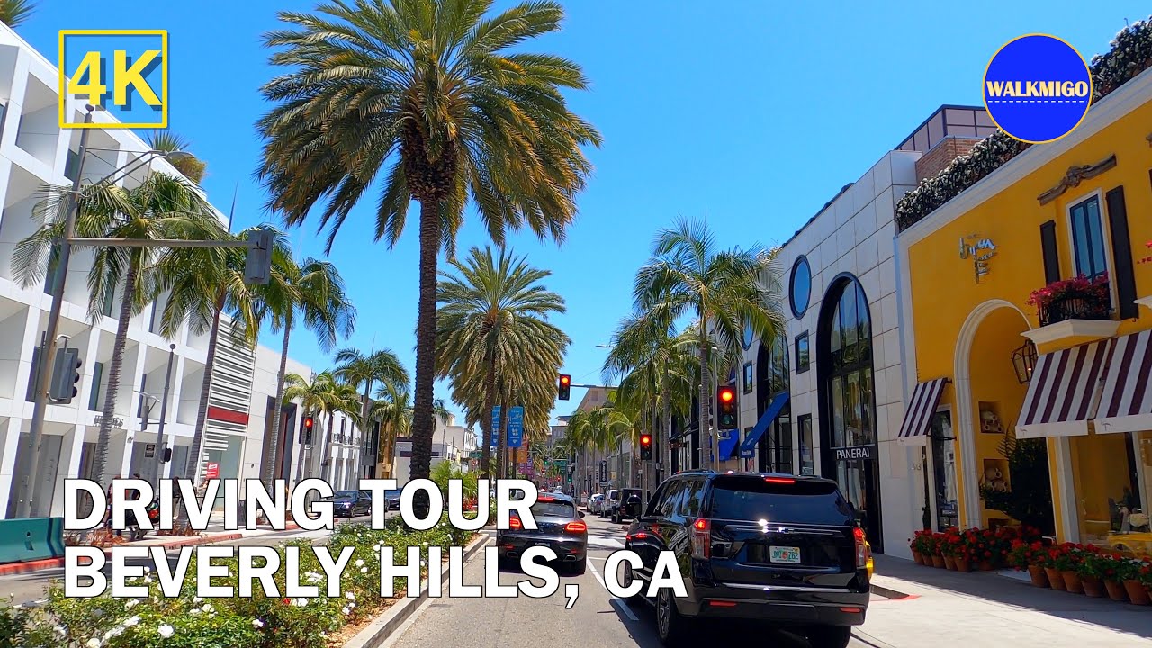 Let's Enjoy a Luxurious Ambiance of Beverly Hills in California | Rodeo Drive | 4K - Driving Tour