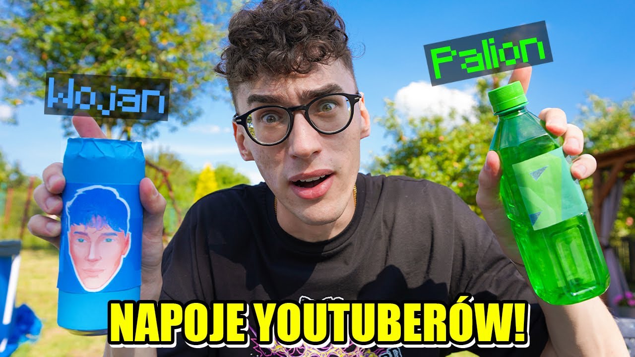 Testujemy UKRYTE NAPOJE YOUTUBER&Oacute;W! (Wojan, Palion, Hacker)
