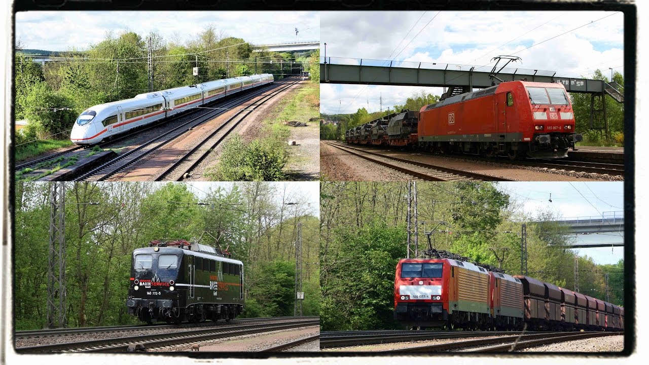 Viel Zugverkehr an der KBS 680 in Friedrichsthal (Saar)