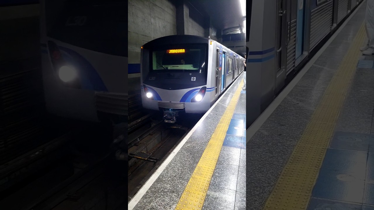 Alstom/IESA frota L (L30) chegando em Ana Rosa - Linha 1-Azul