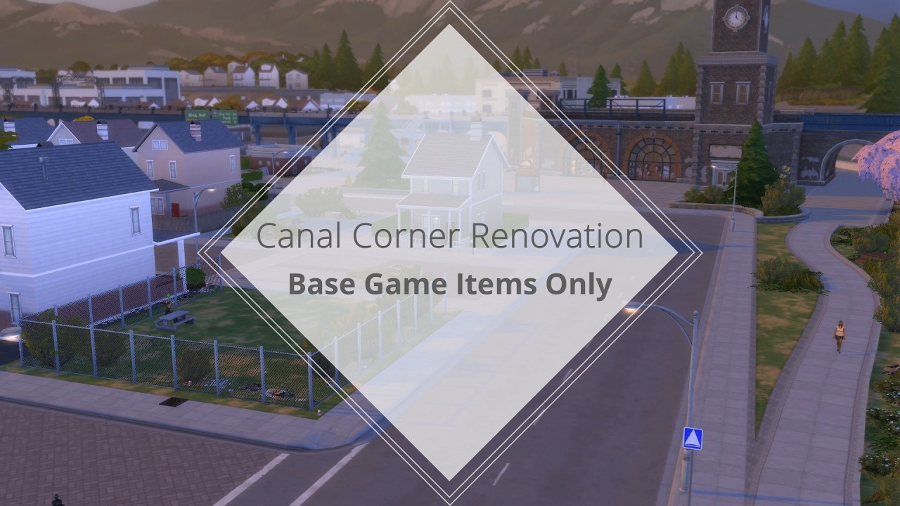 Sims 4 Speedbuild - Canal Corner Renovation - Base Game Items Only