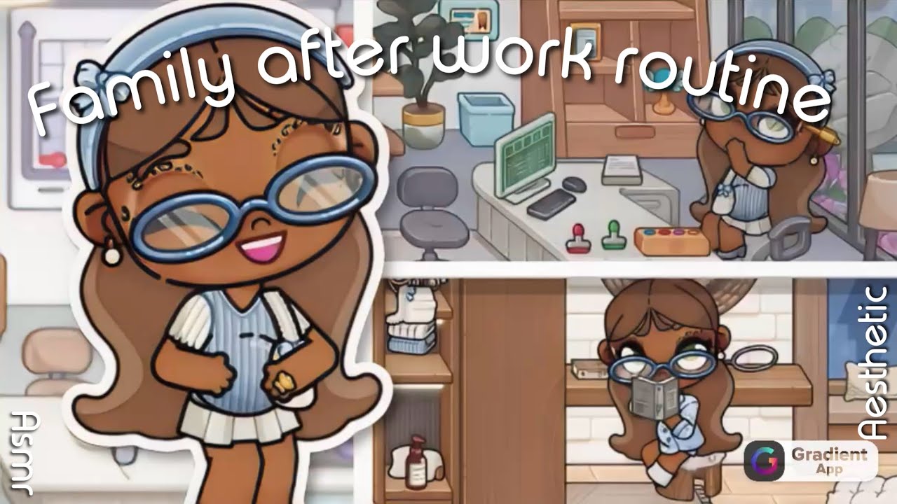 FAMILY AFTER WORK ROUTINE || ib: meeeeeee tagies 💌#jesuslovesyou #tocaboca #avatarworld #viral 