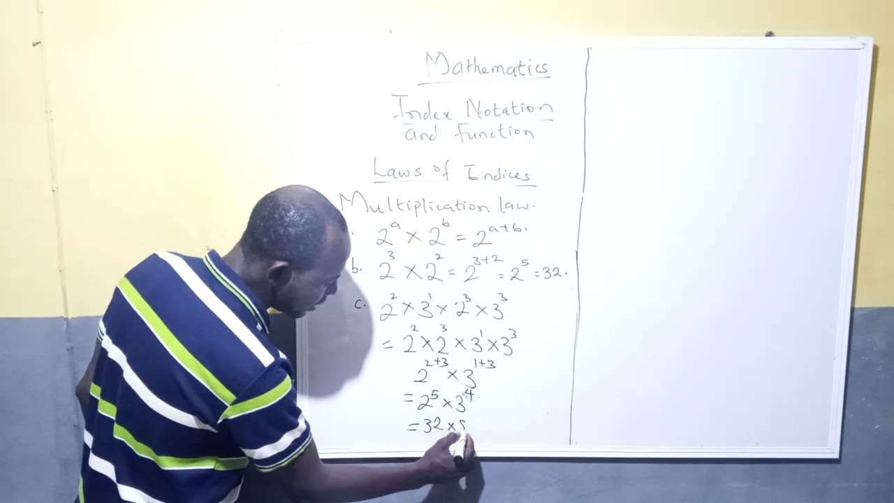 Laws of Indices|Step-by-Step Math Tutorial(Part 1)
