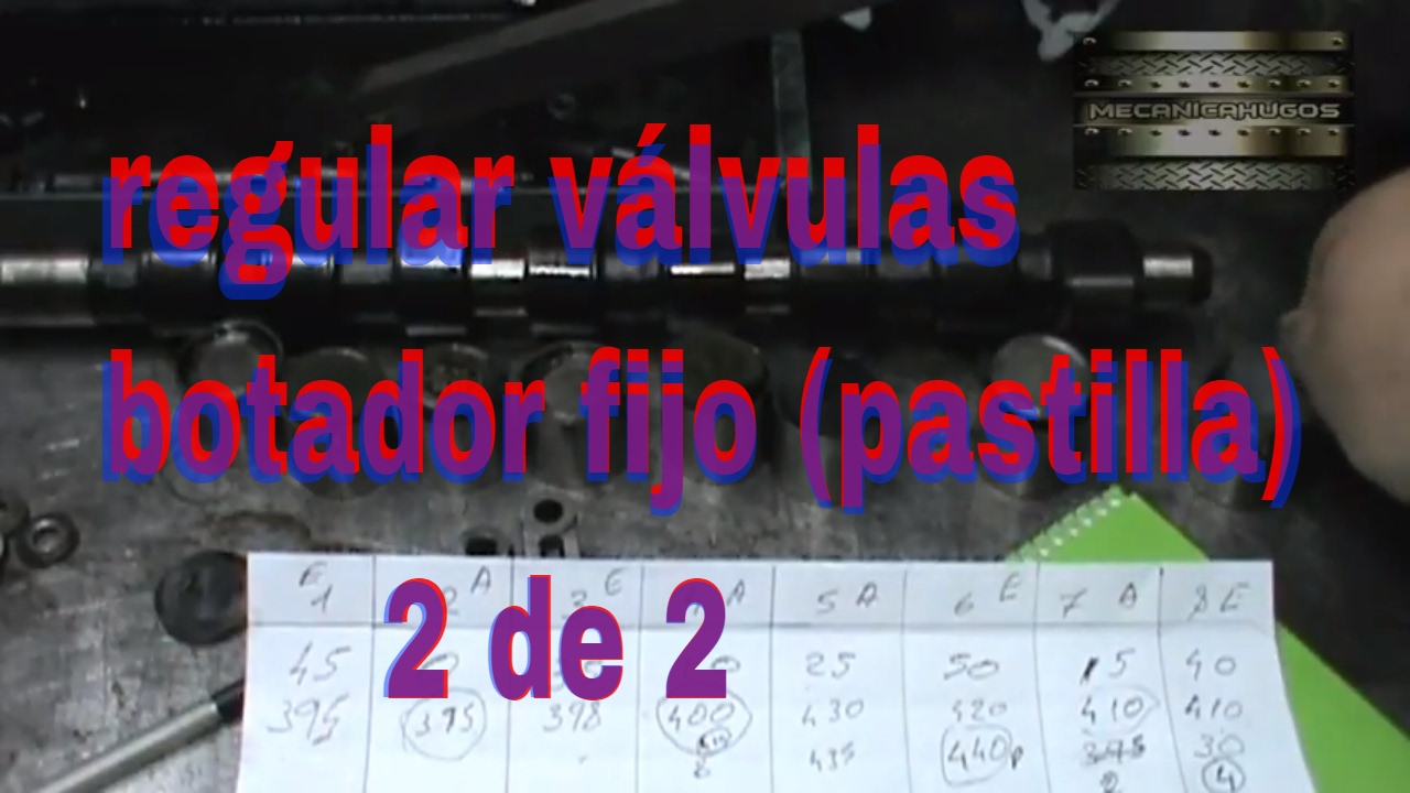 regular válvulas , culata taques mecanico (regular valvulas medalla fija) 2