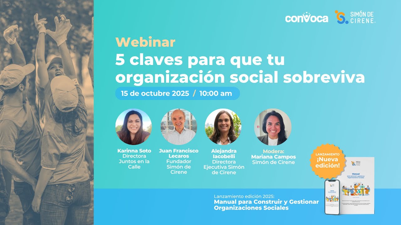 Webinar 5 claves para que tu organización social sobreviva