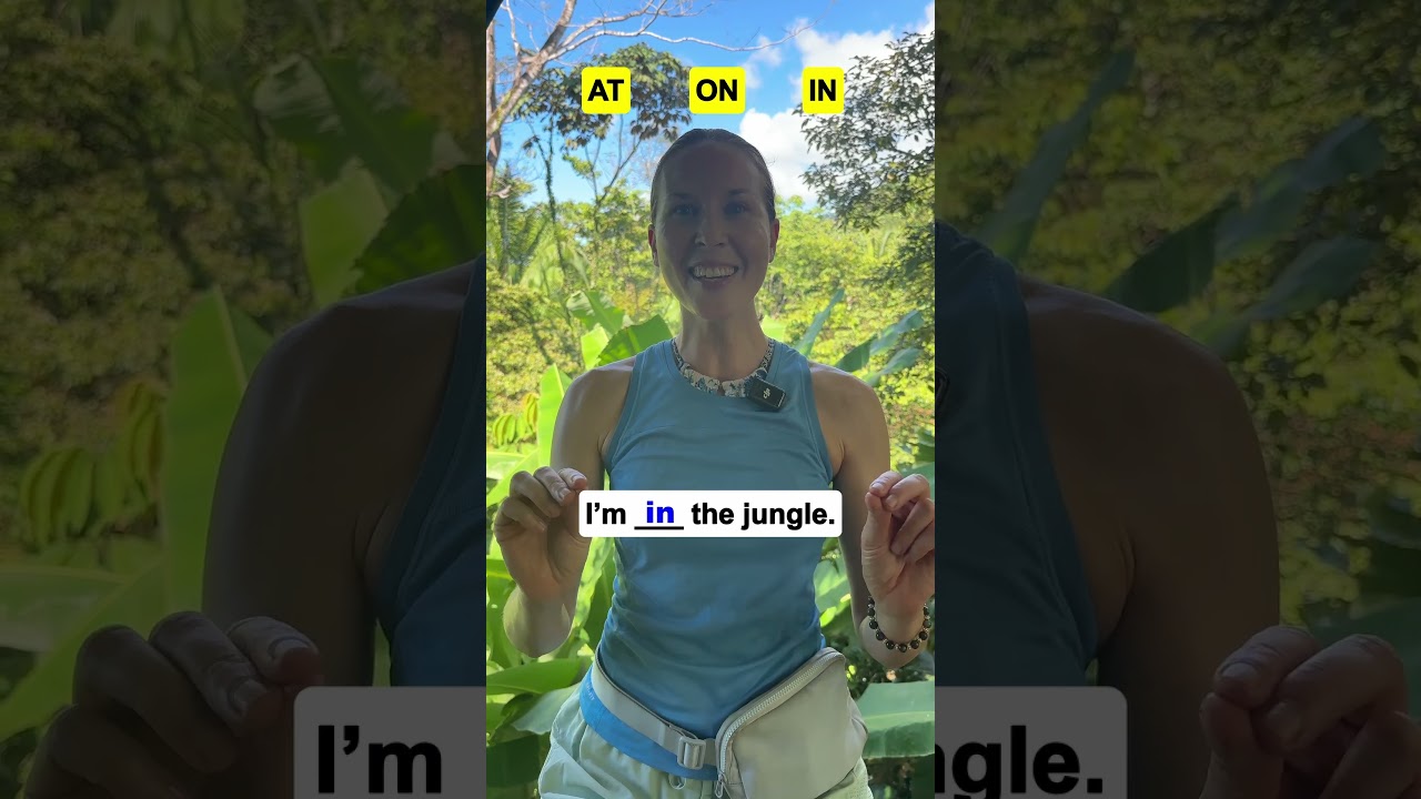 I'm ___ the beach! #english