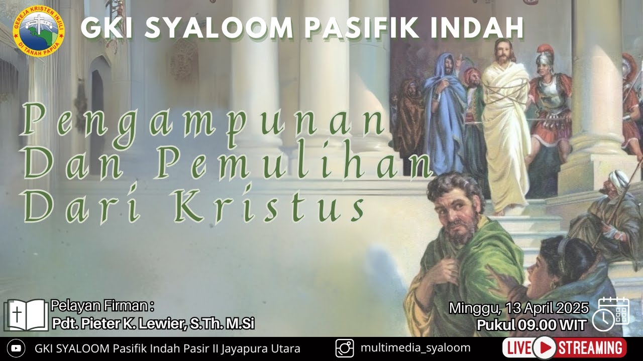 IBADAH MINGGU SENGSARA KE-VII || 13 APRIL 2025 || PUKUL 09 : 00 WIT ||