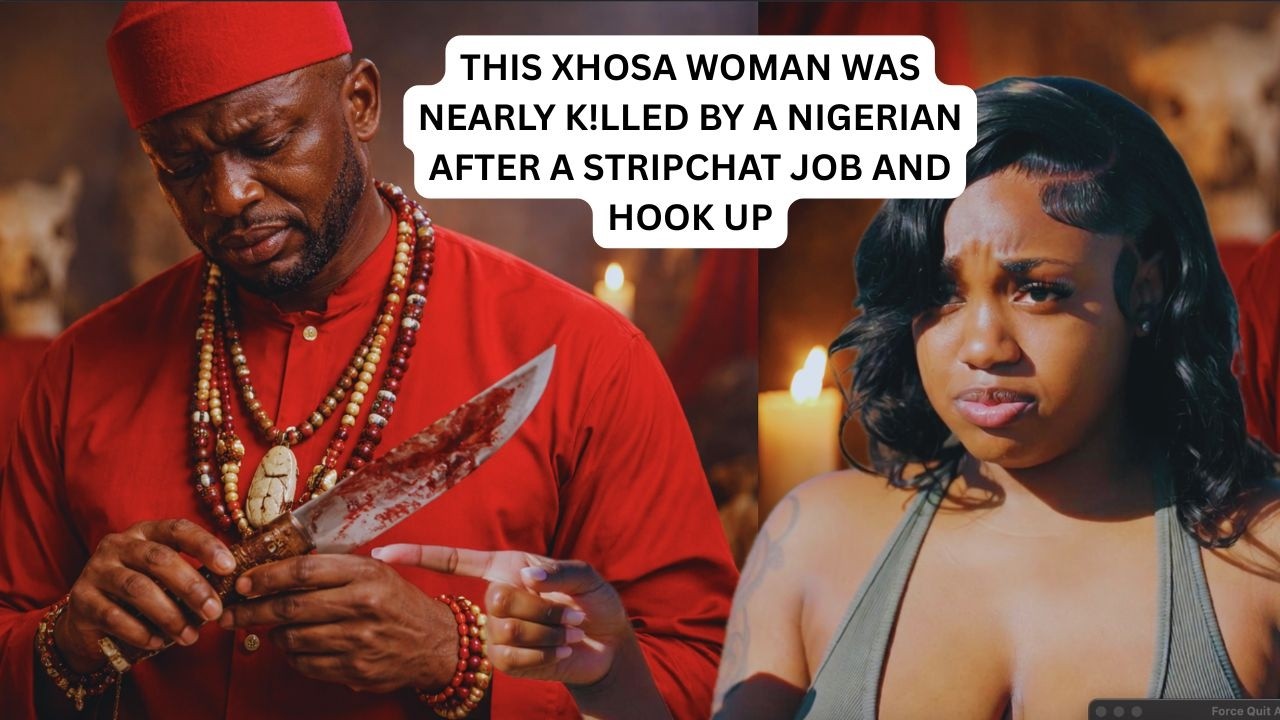 THIS XHOSA WOMAN WAS NEARLY K!LLED BY A NIGERIAN AFTER A STRIPCHAT JOB AND HOOK UP