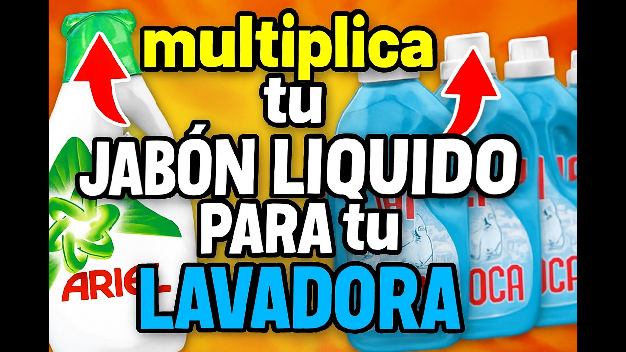 Multiplica tu JABÓN LÍQUIDO PARA TU LAVADORA!!