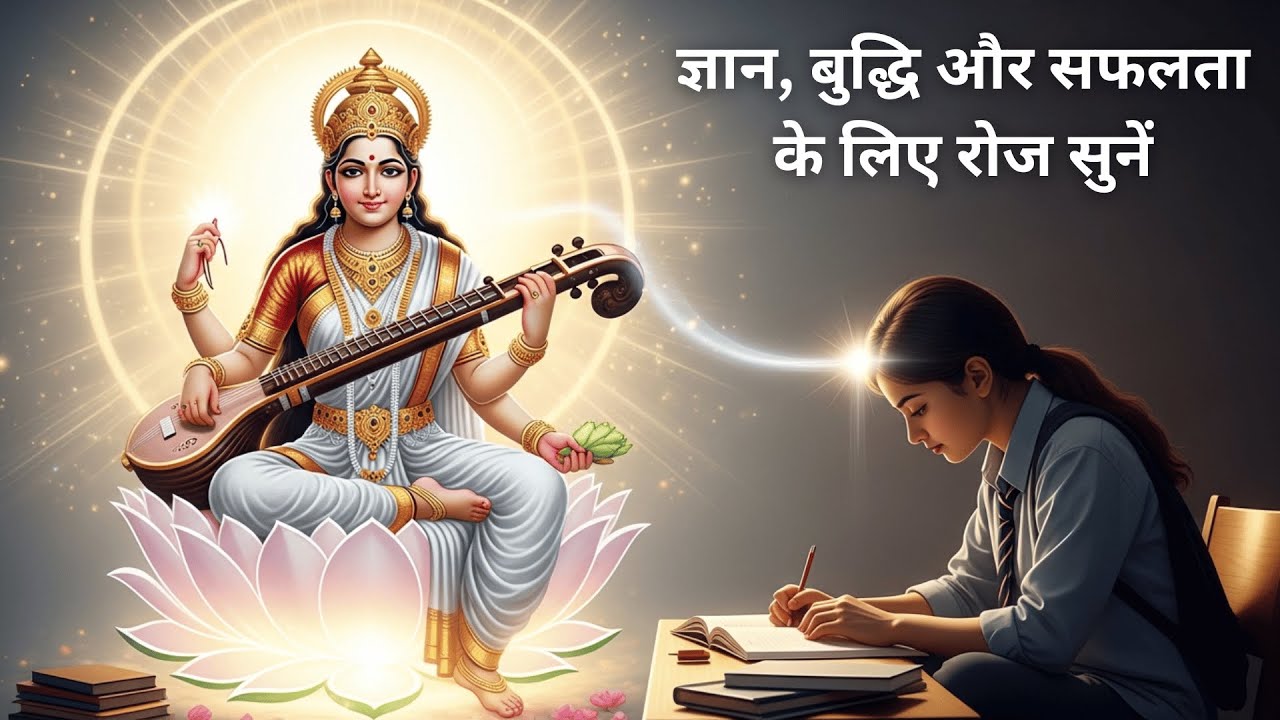 ॐ सरस्वती नमो नमः | Saraswati Mantra for Study & Intelligence | पढ़ाई में सफलता के लिए सरस्वती वंदना