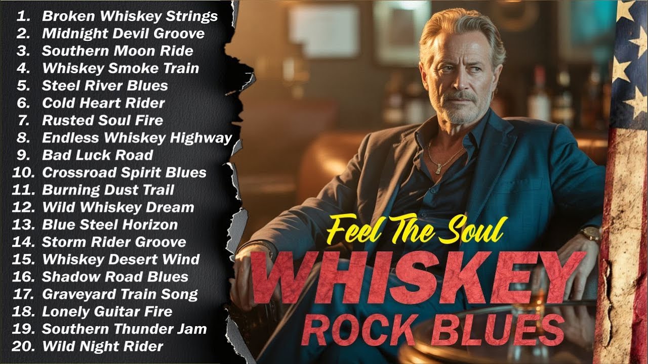 🎸 The Best of Whiskey Blues 🎶 Timeless Blues Rock Songs for Relax, Chill & Night Vibes
